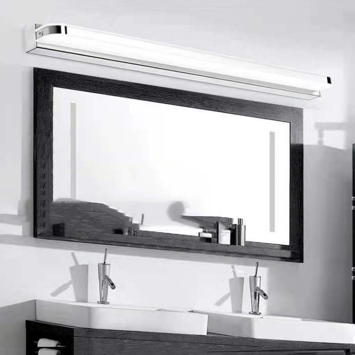 Luz de tocador LED moderno Simple Long Forma de forma frontal de forma frontal para el baño