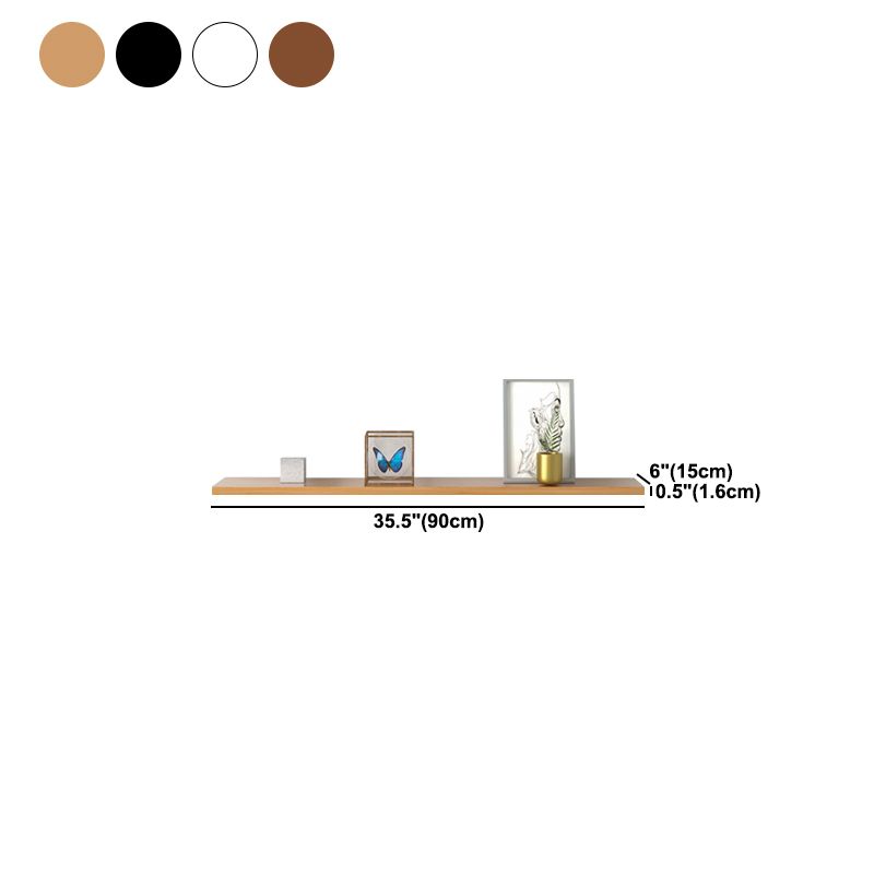 Scandinavian Floating Shelf Bookcase Wooden Bookshelf for Study Room