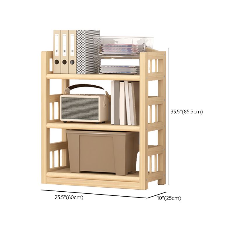Pine Natural Chest Contemporary Rectangle Accent Chest with Shelves