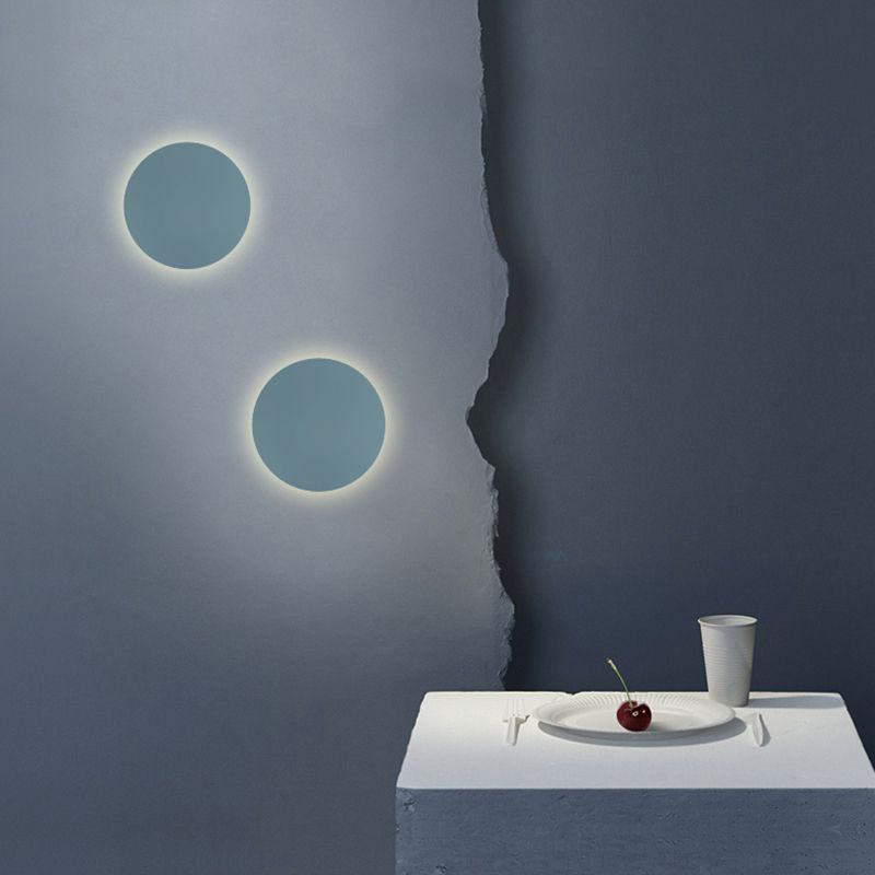 Roze/blauw/groene muur SCONCE Macaron Metal 1 lichte sconce verlichtingsarmatuur in wit/warm/derde versnelling