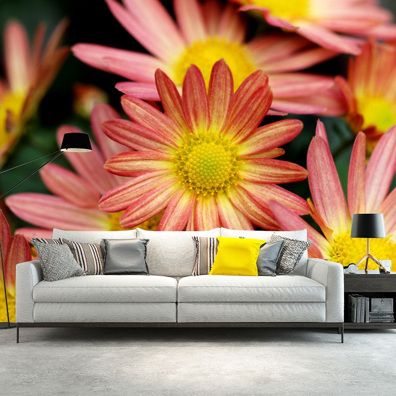 Flower Wall Decals Stain Resistant Home Wall Decor for Bedroom Living Room