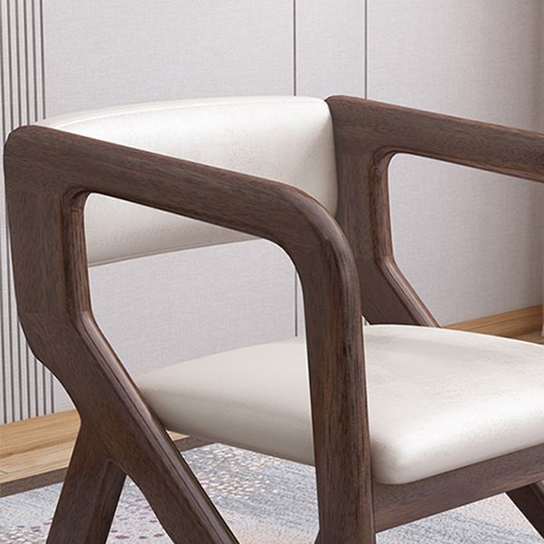 Open Back Arm Chairs Solid Wood Dining Chairs for Dining Room