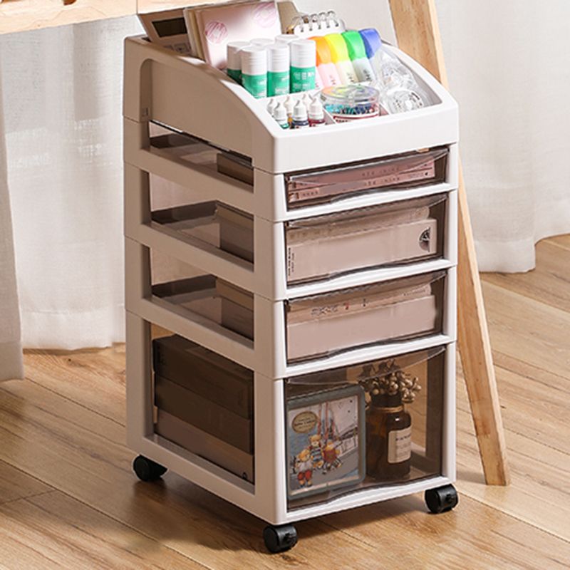 Vertical Transparent File Cabinet Modern Plastic Drawers Filing Cabinet