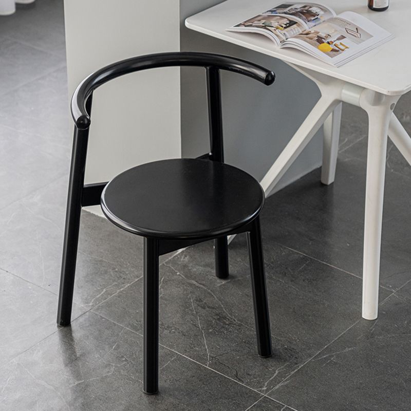 Sillas contemporáneas que cenan las sillas laterales abiertas sin brazos con las piernas del metal para la cocina