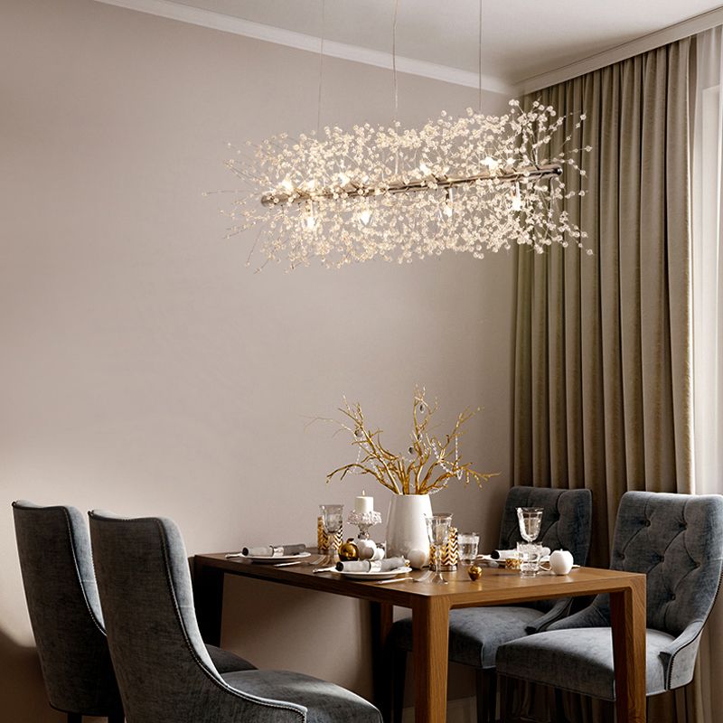 Modern Firefly Island Pendant Lighting Metal Multiple-Light Island Pendant