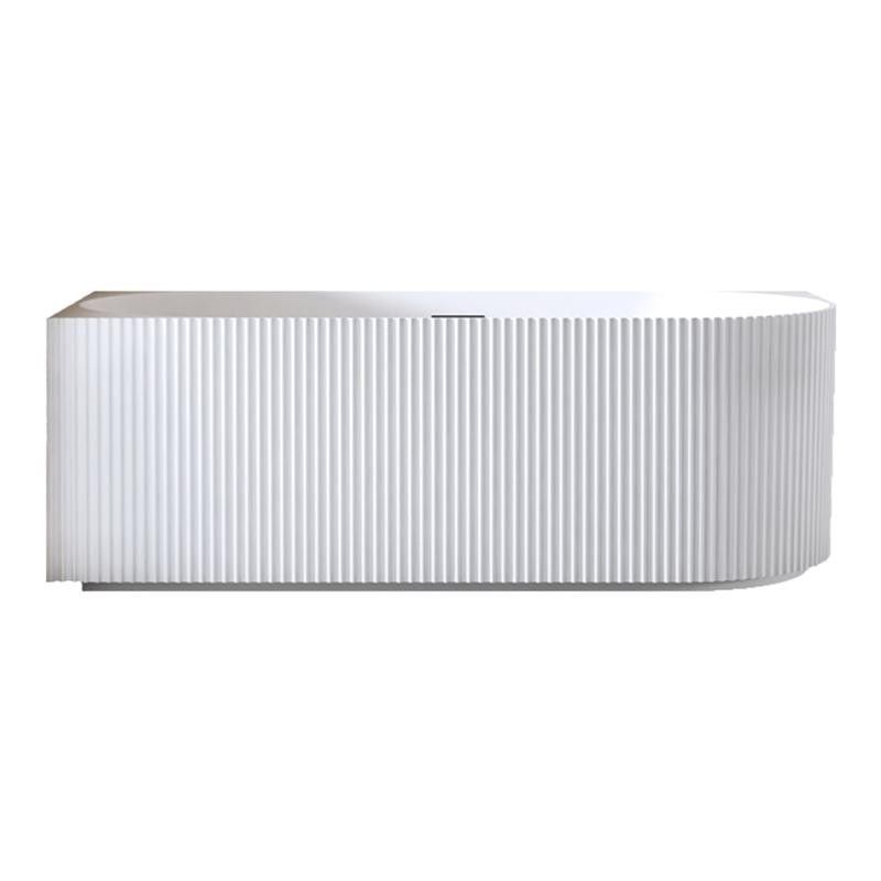 Antique Finish Soaking Bathtub Corner Modern Back to Wall Bath Tub