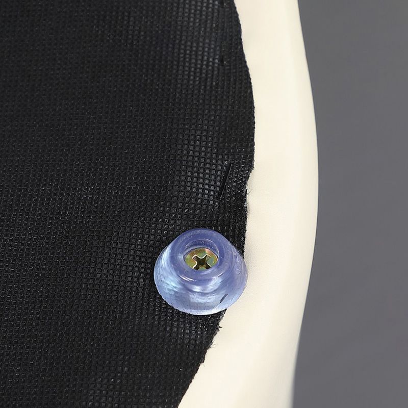 Contemporary Pouf Ottoman Genuine Leather Upholstered Solid Color Ottoman