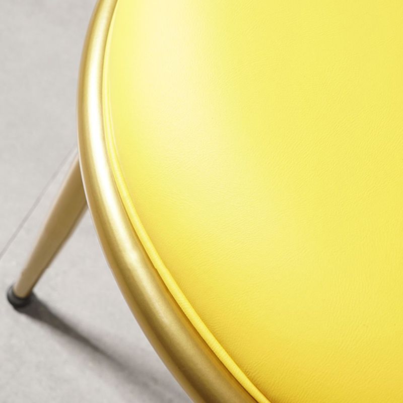 Sillas de comedor de estilo nórdico, silla sin brazos de cocina con patas de metal