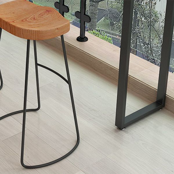 Rectangle Bar Pub Table Set 1/4 Pcs Solid Wood and Iron Bar Table and Stools