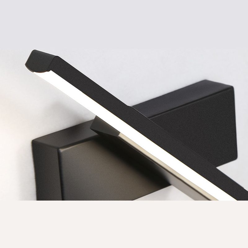 Moderne minimalistische stijl lineaire wandgemonteerde verlichtingsbeveiliging metaal 1 lichte wandwanden voor slaapkamer