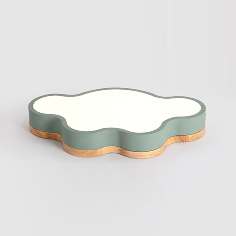 Luci montate a soffitto in legno a forma di nuvola Illuminazione a soffitto a LED da incasso