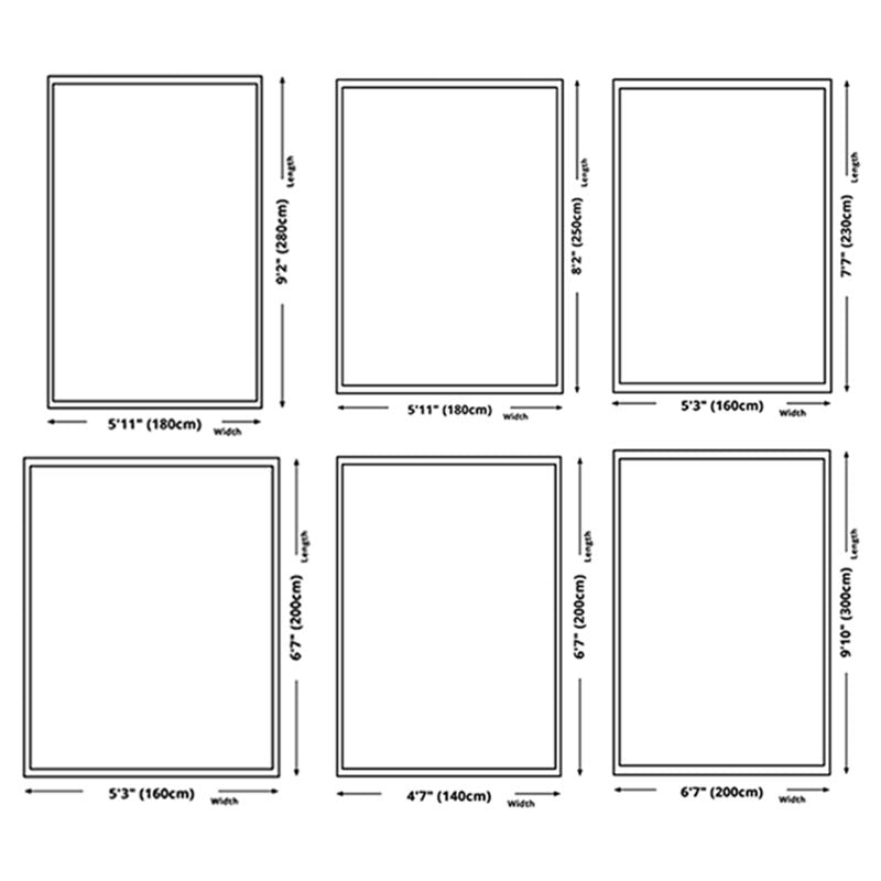 Contemporary Indoor Rug Polyester Abstract Printing Rug Washable Carpet for Living Room