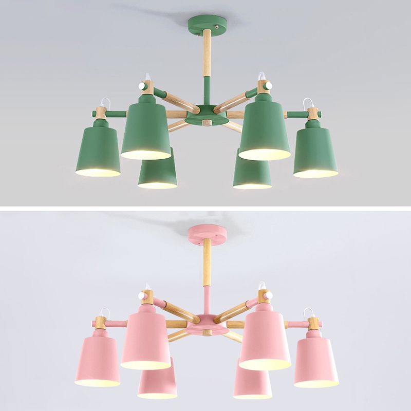 Sputnik Ceiling Hung Fixture Nordic-Style Metal Living Room Chandelier Lighting Fixture