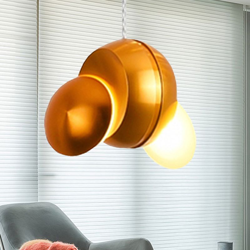 Kit de luz colgante de clúster redondo Techo de oro de metal contemporáneo Luz colgante en luz blanca/cálida