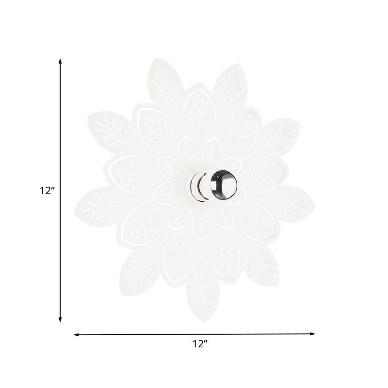 Illuminazione a forma di ferro a forma di foglie Nordic 1 leggero a monte a LED LED Monte lampada per soggiorno