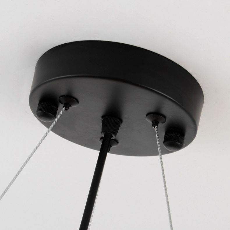 Contemporary Circular Chandelier Lights Glass Pendant Ceiling Lights for Living Room