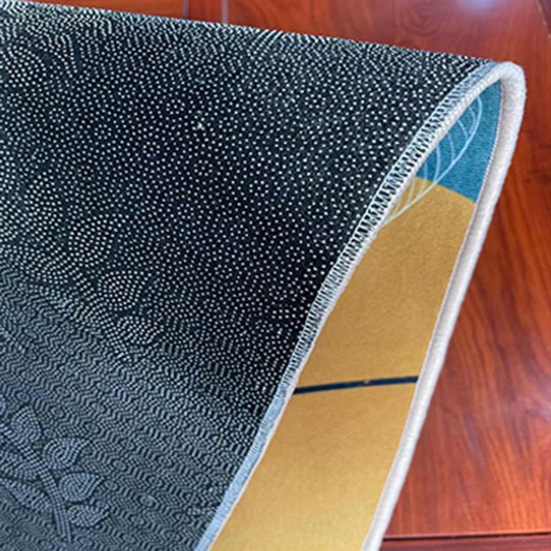 Modern Abstract Art Carpet Polyester Area Rug Non-Slip Backing Indoor Carpet for Living Room