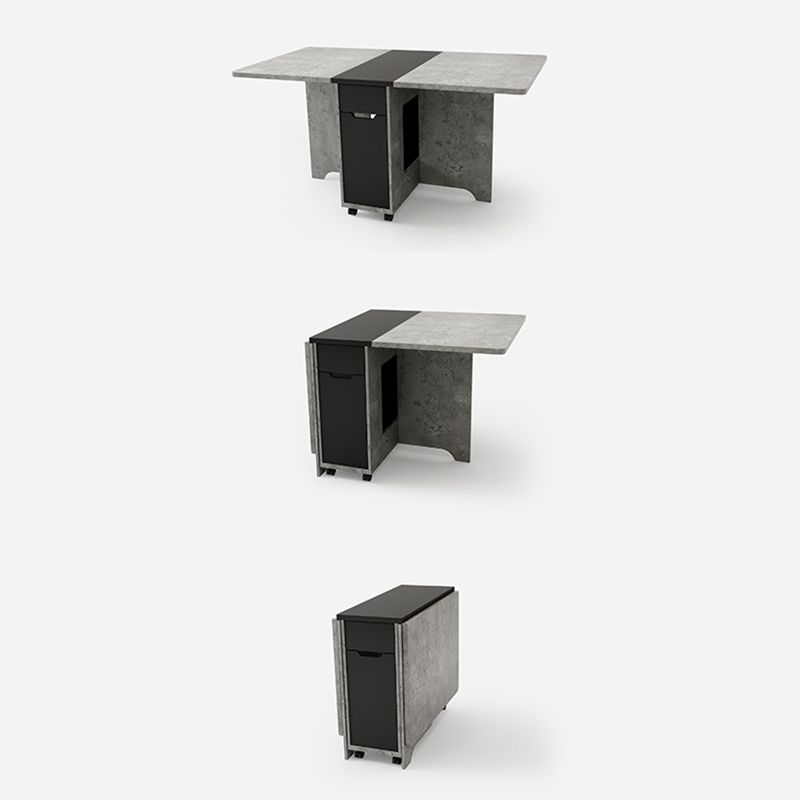 Mesa de comedor de pedestal de comedor moderno de mediados de siglo para la cena de cocina en casa