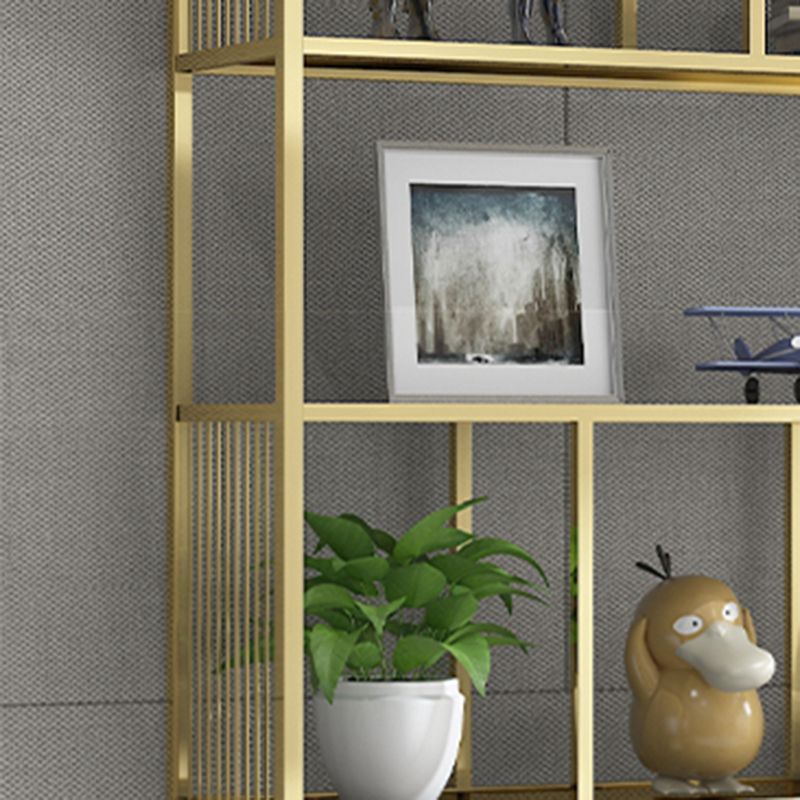 Metal Rectangle Open Bookshelf Modern Home Office Etagere Bookcase