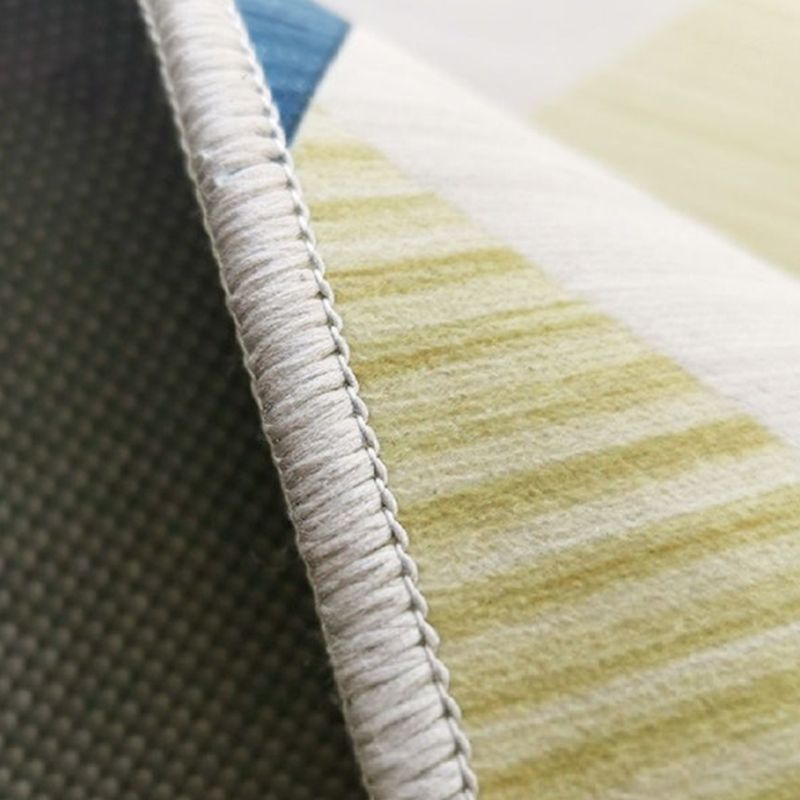 Mehrfarbiger Teppich mit Blumenmuster, trendiger, luxuriöser Teppich für den Innenbereich, waschbarer Polyester-Teppich für die Inneneinrichtung