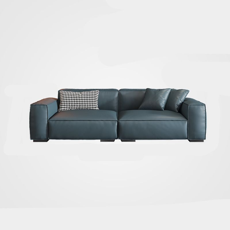 Nordic Down Fill Cushions Square Tufted Sofa for  Living Room