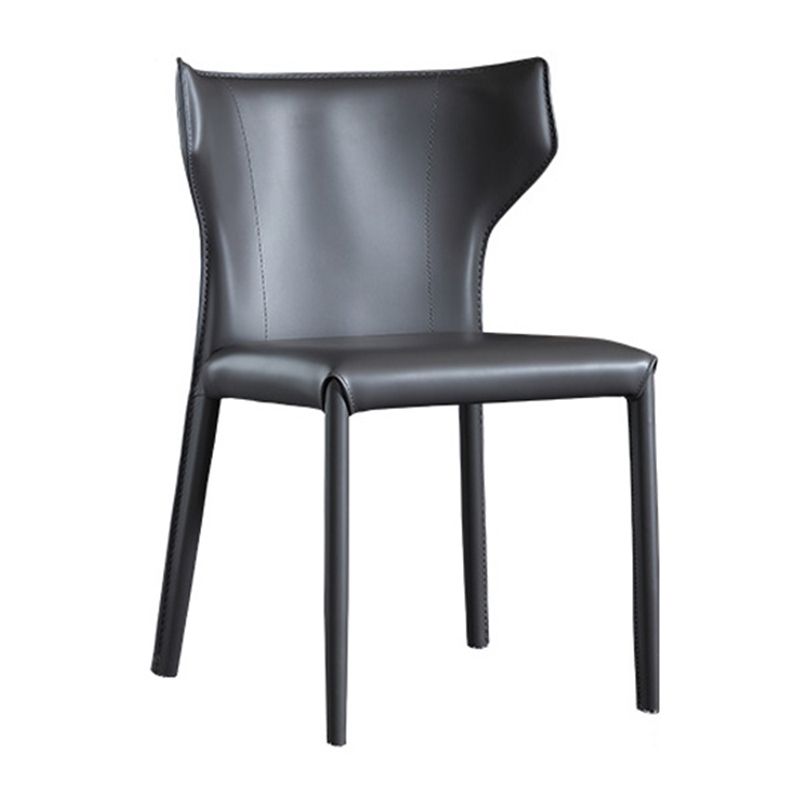 Cuisine contemporaine Solide Back Dining Claid Tite Metal Dining Dining Side Side