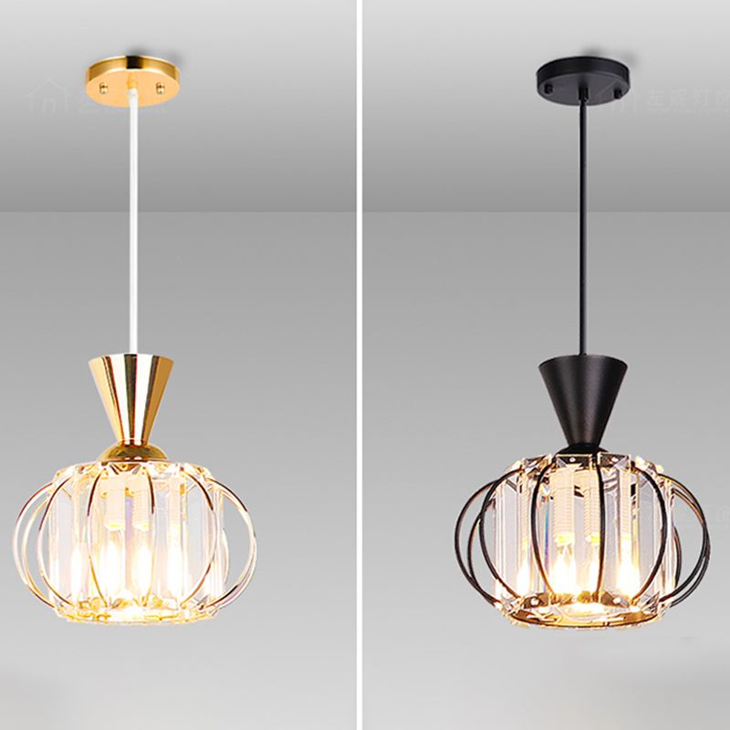 Lanterne salle à manger suspendue à la lumière du luminaire cristallin