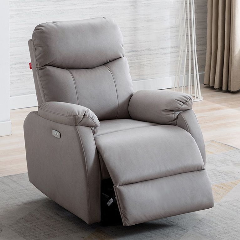 Contemporary Faux Leather Recliner 31.1" Wide Recliner Chair with USB Cord