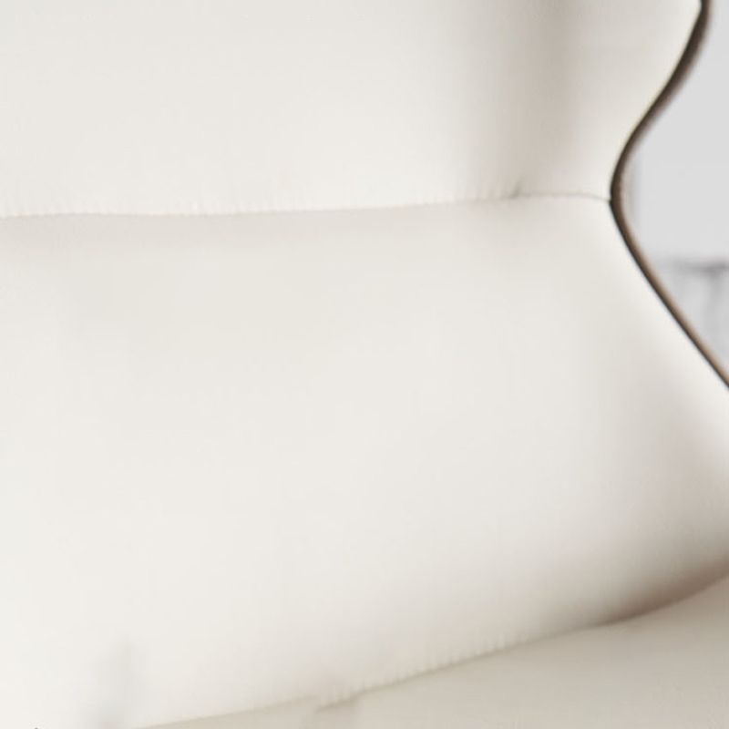 Chaise de salle à manger contemporaine en métal, chaise d'appoint en similicuir pour usage domestique (Ensemble de 2)