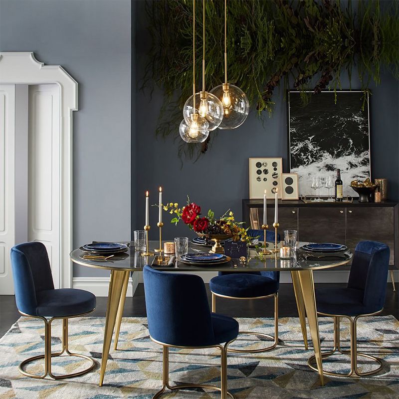 Nordic Style Anhänger Leichtkugel Formbirnen -Deckenlampe mit Glasschatten für Schlafzimmer