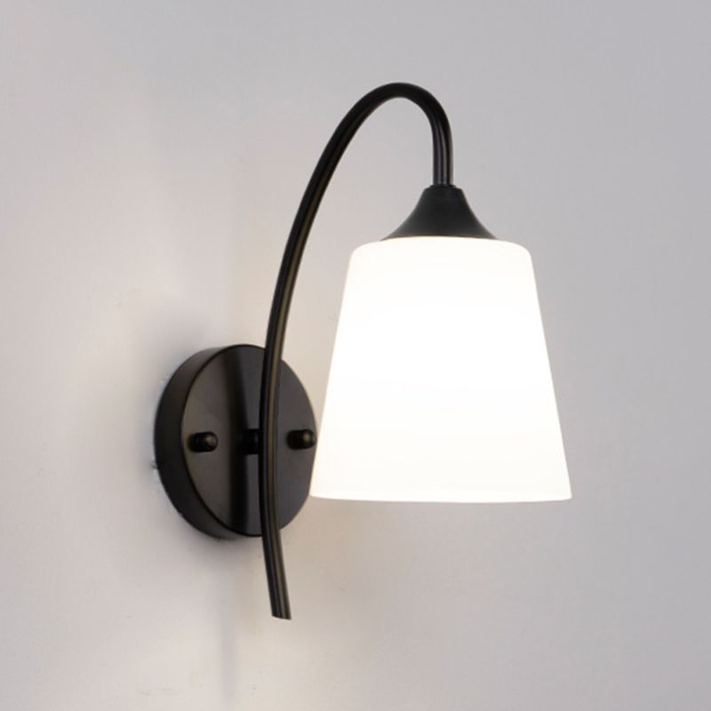 Bedroom Nordic Sconce Light Fixtures 1 Bulb Glass Wall Mounted Lighting