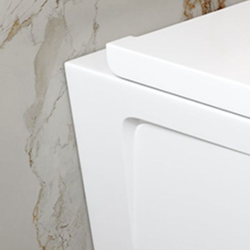 Contemporary Wall Hung Flush Toilet Ceramic Urine Toilet with Seat for Washroom