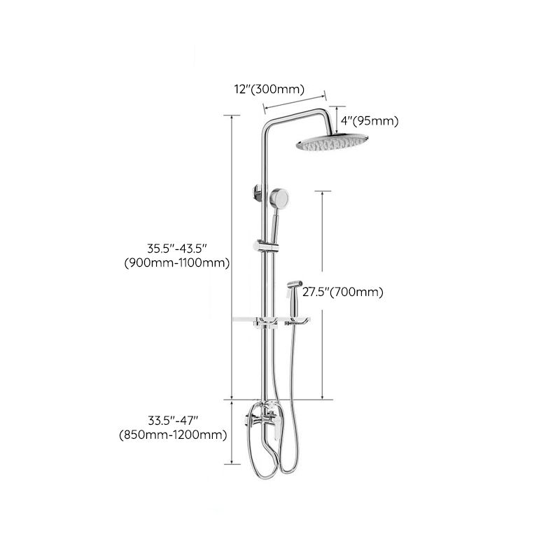 Shower Set Shower Head Pressurized Bath Bathroom Faucet Bath Stainless Steel