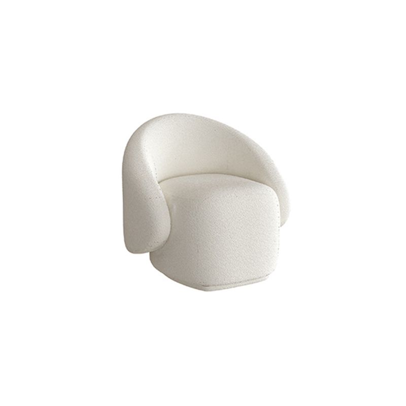 Recessed Arm Sofa in White Modern Style Sofa 28.32 Inches High