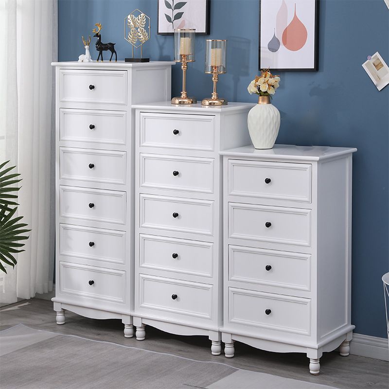 Contemporary Rectangle Accent Chest with Drawers 13.77" Wide Wood Chest
