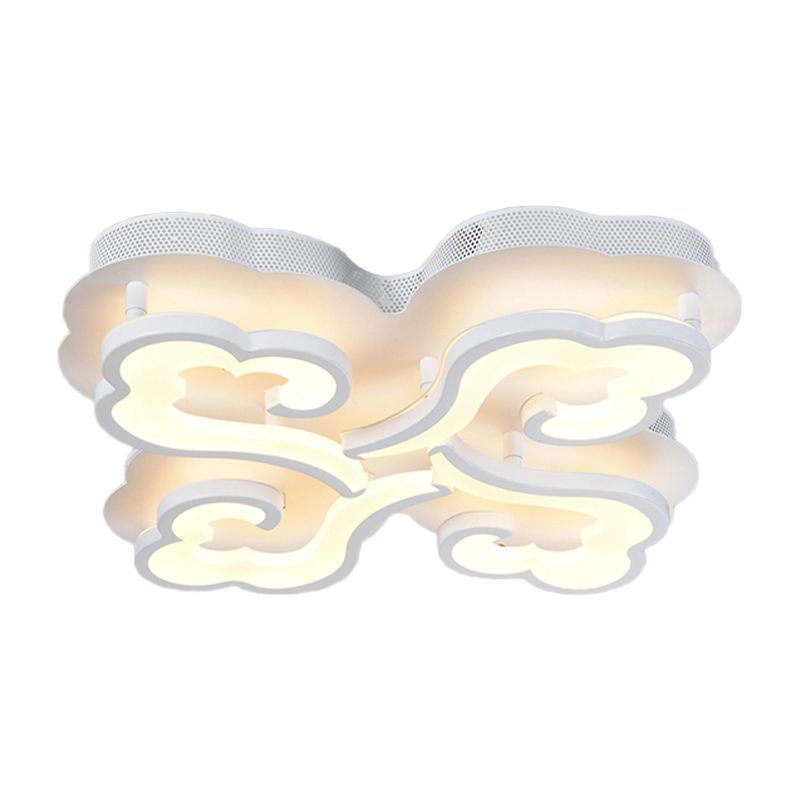 Cloud Cloud LED Flush Plafond Lampe de plaque simplicité 4/6/12 LUMIÈRES LA MONTAGE LEMPLAGE DU MONT