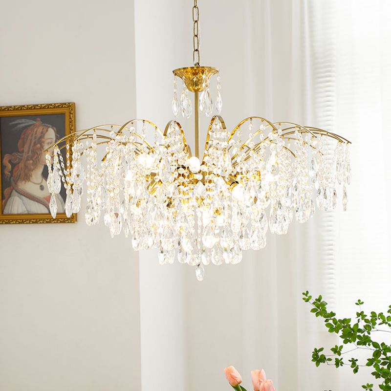 Traditionelle Kronleuchterleuchten mehrköpfige Suspensionshänger-Anhängerlampen für Wohnzimmer
