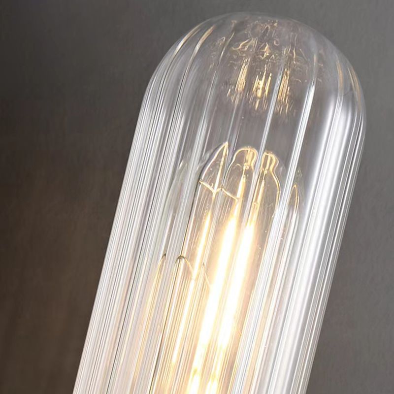 Linear Shape Metal Vanity Sconce Light Modern Style 2-Lights Vanity Mirror Lights in Gold