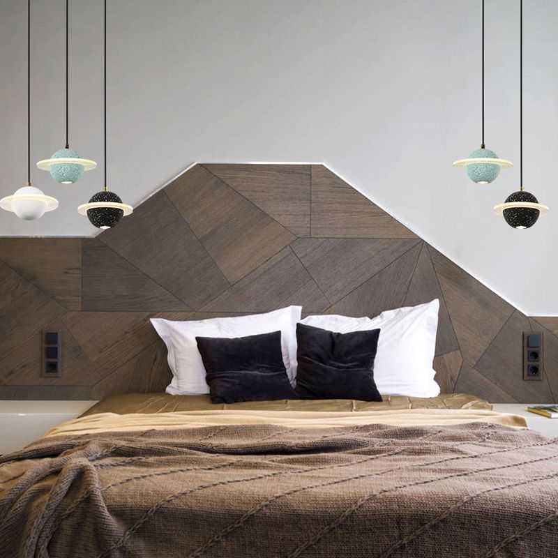 Bille de forme ciment suspendu moderne style multiples luminaires suspendus