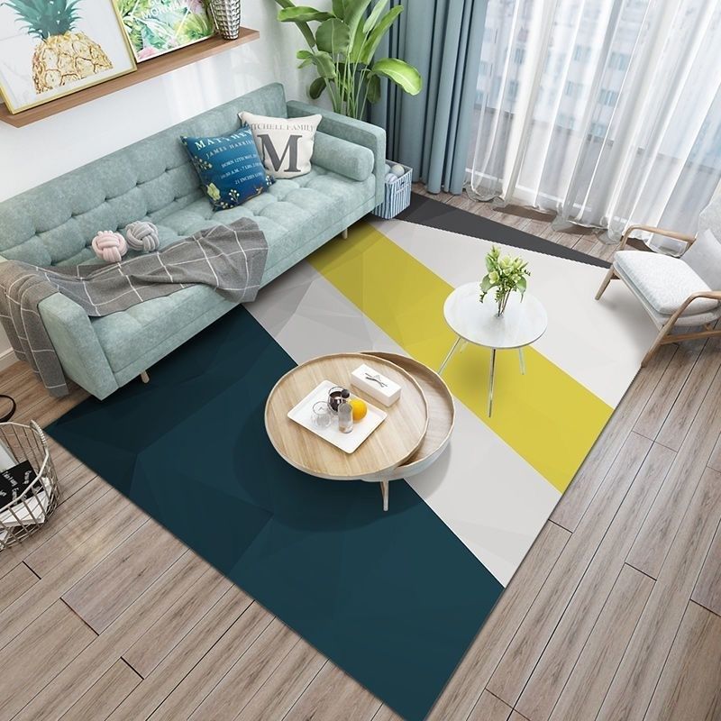 Moderno tocco di salotto tappeto geometrico area geometrica tappeto non slip tappeto