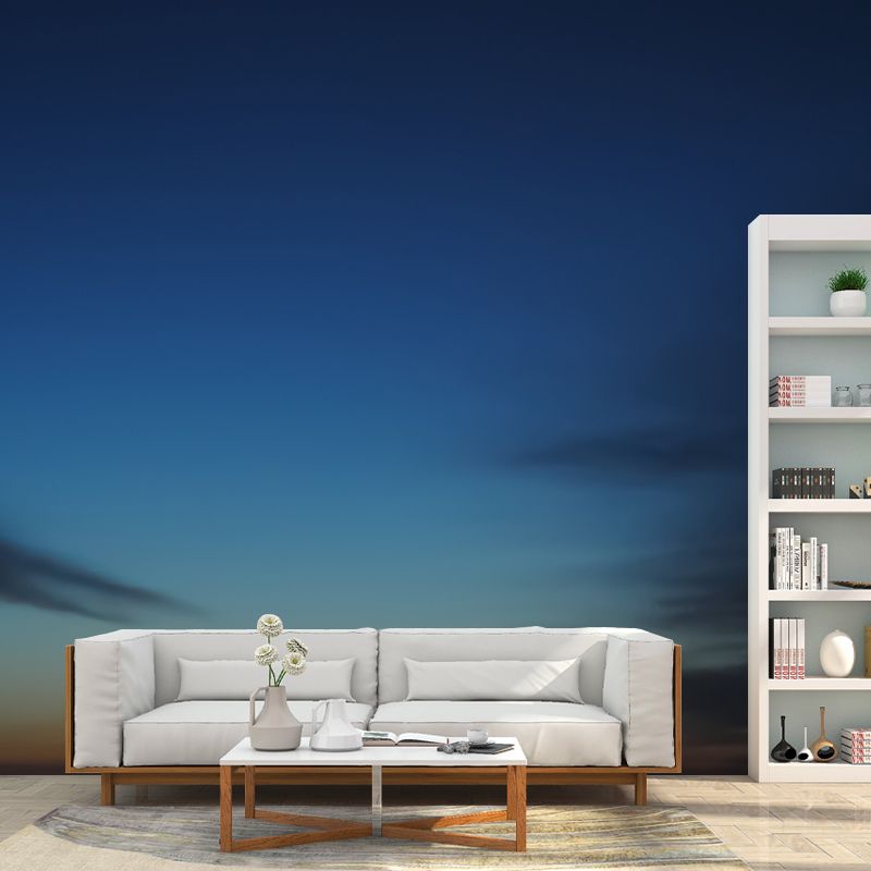 Photo Print Night Sky Mural Wallpaper Non-Woven Modern Wall Covering for Living Room