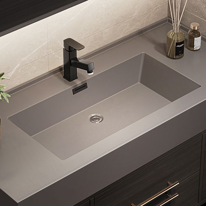 Wall Mount Bathroom Sink Vanity Glam Bathroom Vanity Set with Mirror