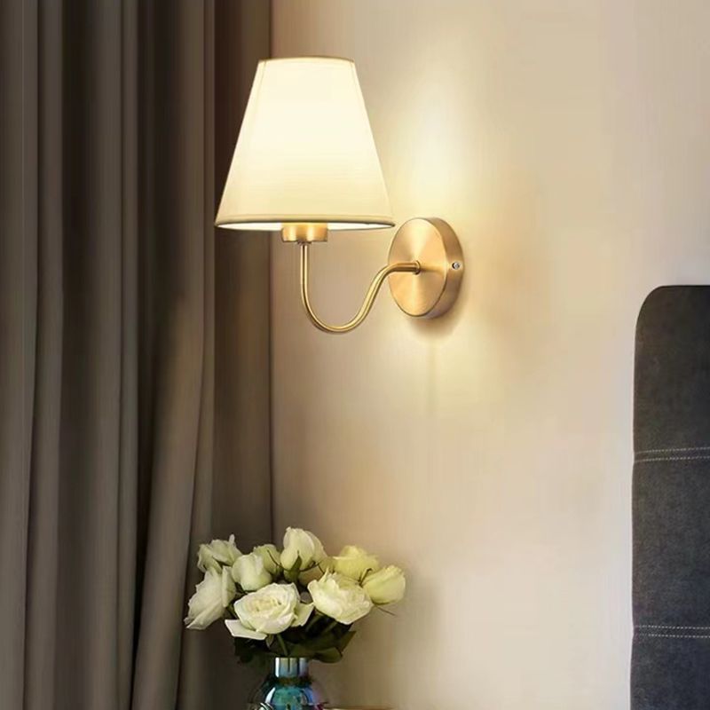 Modernism Wall Sconce Fabric Shade Sconce Lighting for Living Room