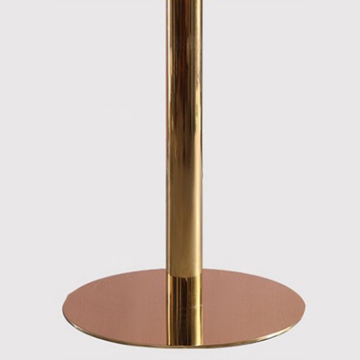 29.5-inch Tall Side End Table Round Steel Pedestal Table for Living Room