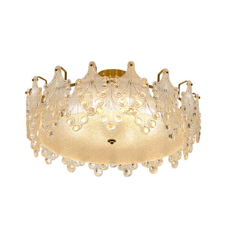 Nordic Glass Ceiling Light Simple Flush Mount Light Fixture for Sitting Room