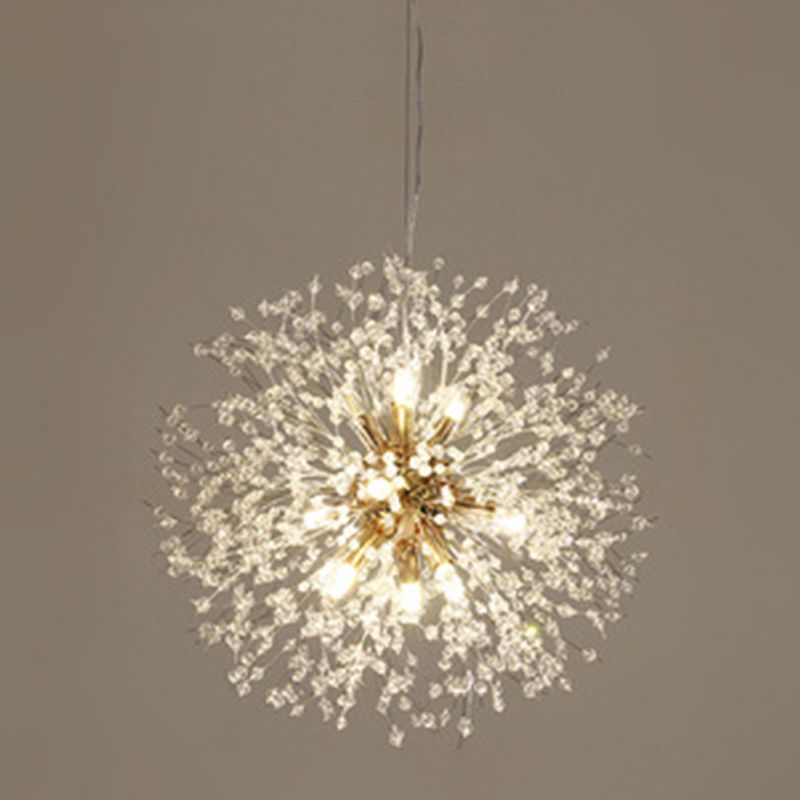 Modern Dandelion Chandelier Light Fixtures Multi-Head Suspension Pendant Lamps