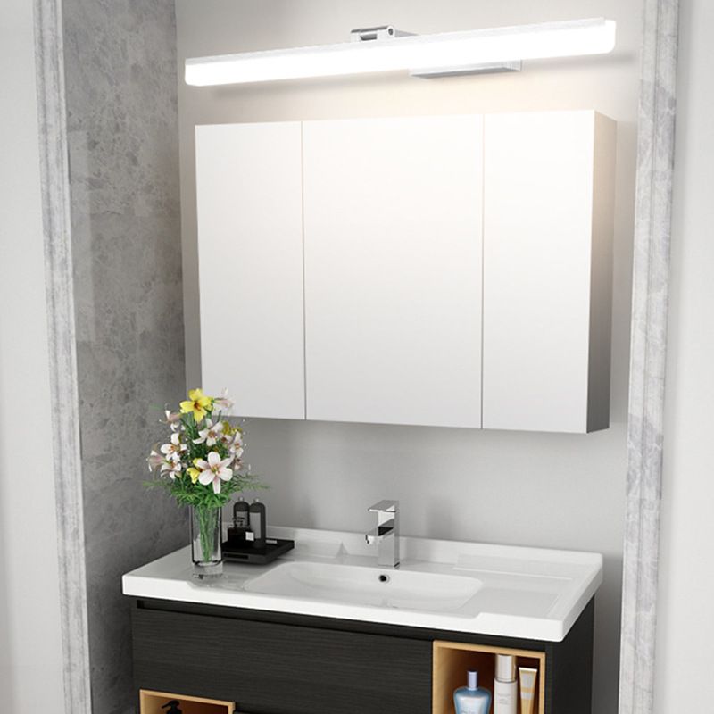 Modern Style Armed LED Wall Mounted Vanity Lights Metal Simple Bathroom Vanity Sconce