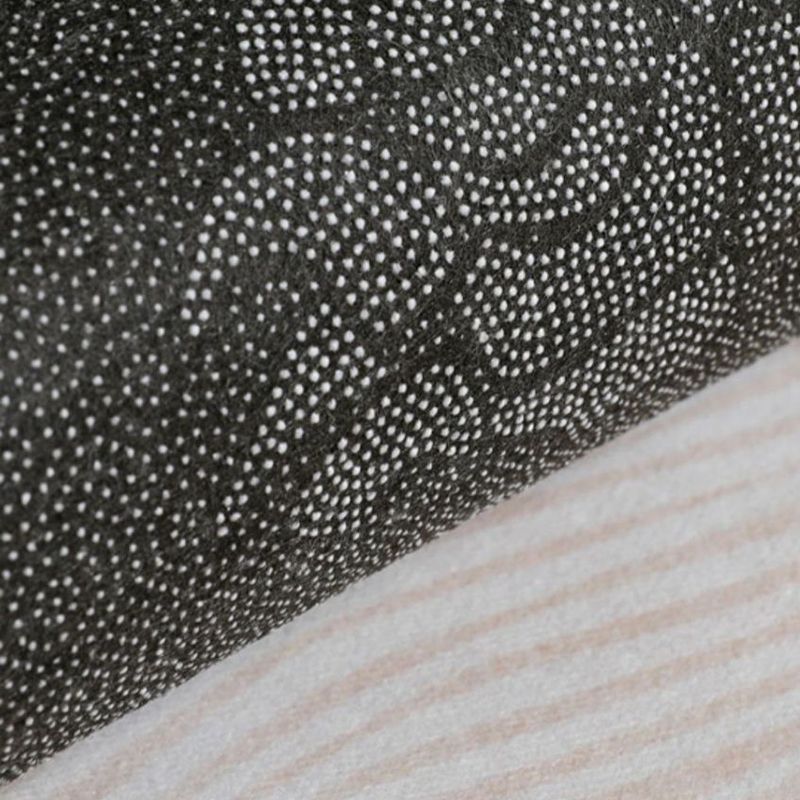 Khaki Modern Rug Polyester Curve Indoor Rug Non-Slip Backing Rug for Home Decor