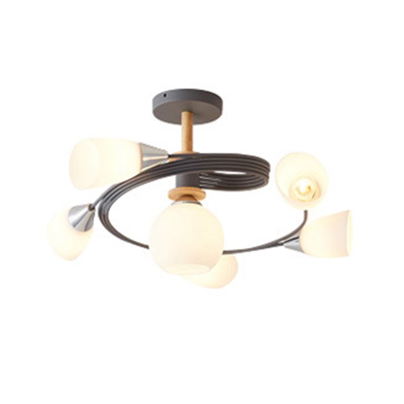 Metal Geometric Flush Mount Lights Contemporary Style Multi Lights Flush Mount Fixture