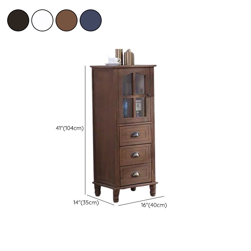 13.65-inch Width Coastal Storage Chest Dresser Solid Wood Storage Chest